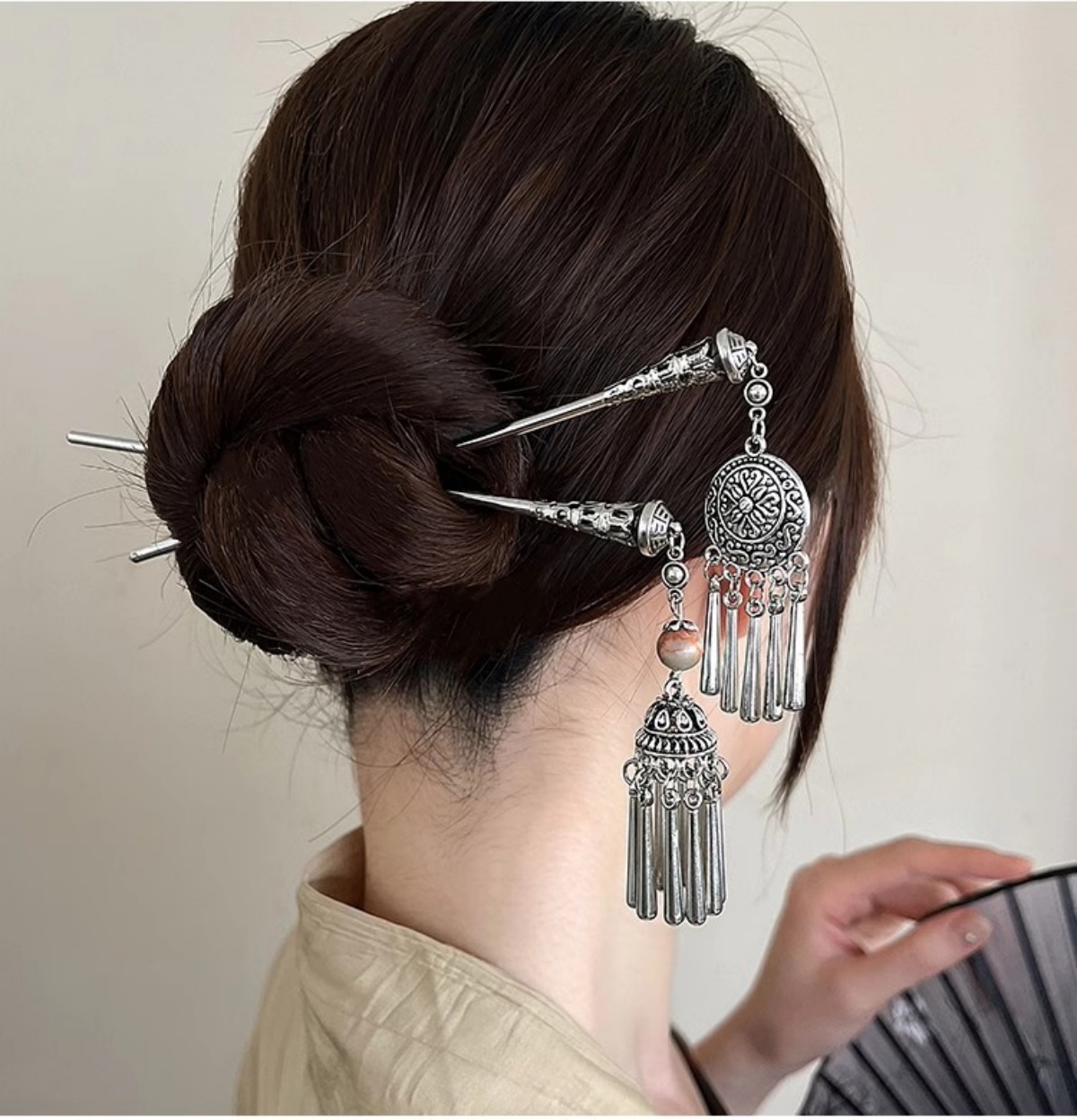 Elegant Women's Hairpin Antiqu – Vintage Collectible Item recenzja i cena
