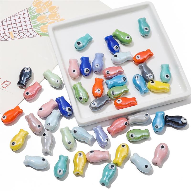 10Pcs Vintage Fish Ceramic Bea – Vintage Collectible Item recenzja i cena