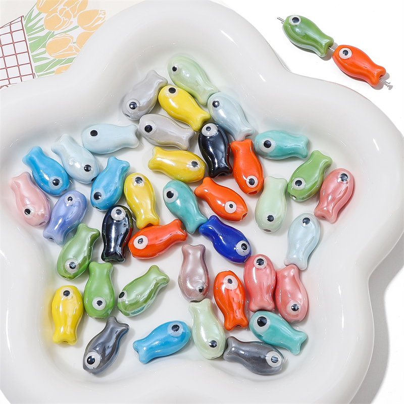 10Pcs Vintage Fish Ceramic Bea – Vintage Collectible Item recenzja i cena