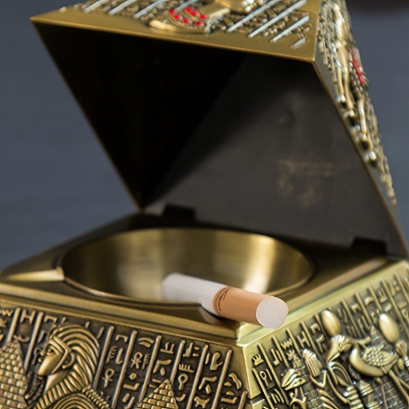 Egyptian Pharaoh Pyramid Ashtr – Vintage Collectible Ashtrays recenzja i cena