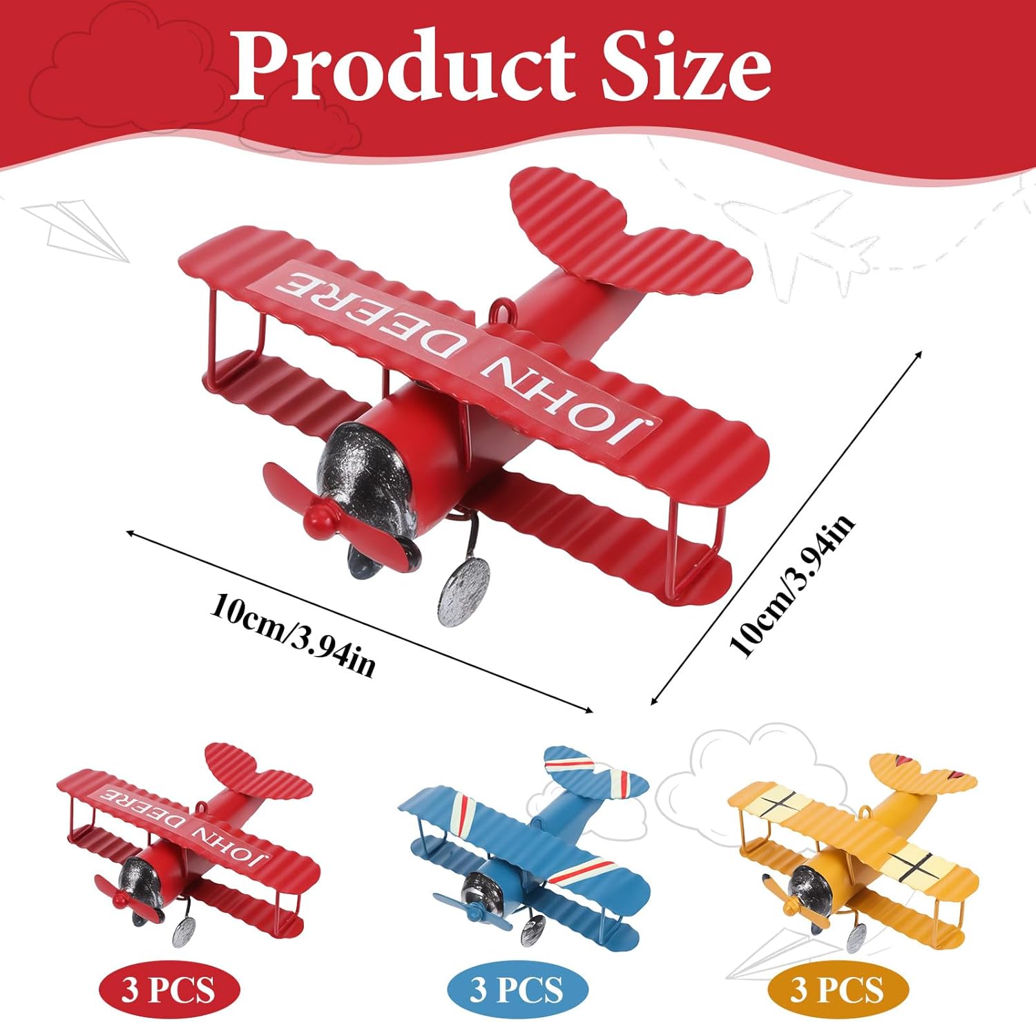 Vintage Metal Airplane Model R – Vintage Collectible Christmas Ornaments recenzja i cena