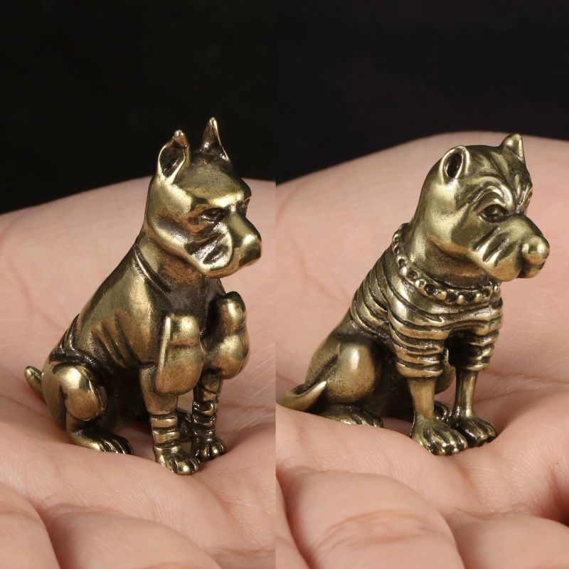 Vintage Solid Brass Pitbull Bu – Vintage Collectible Christmas Ornaments recenzja i cena
