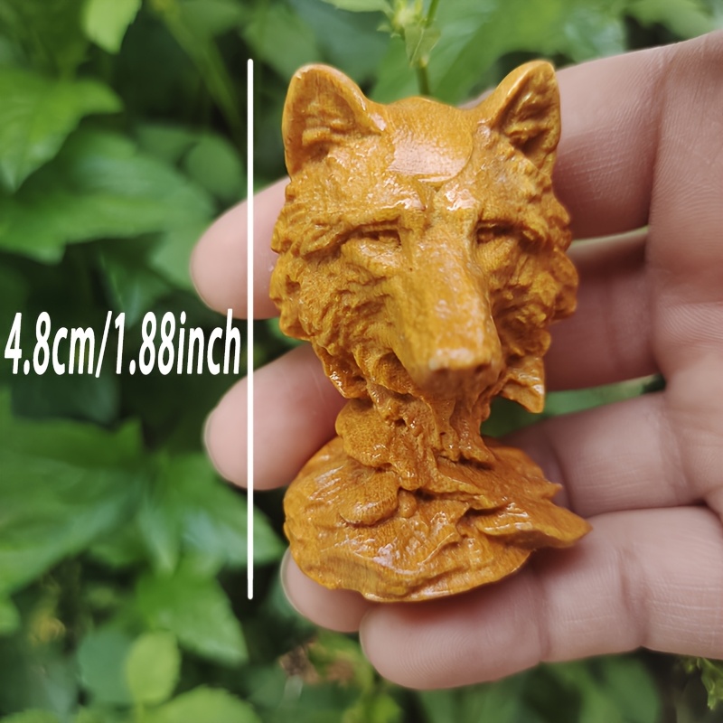 Vintage Wooden Wolf Head Sculp – Vintage Collectible Christmas Ornaments recenzja i cena