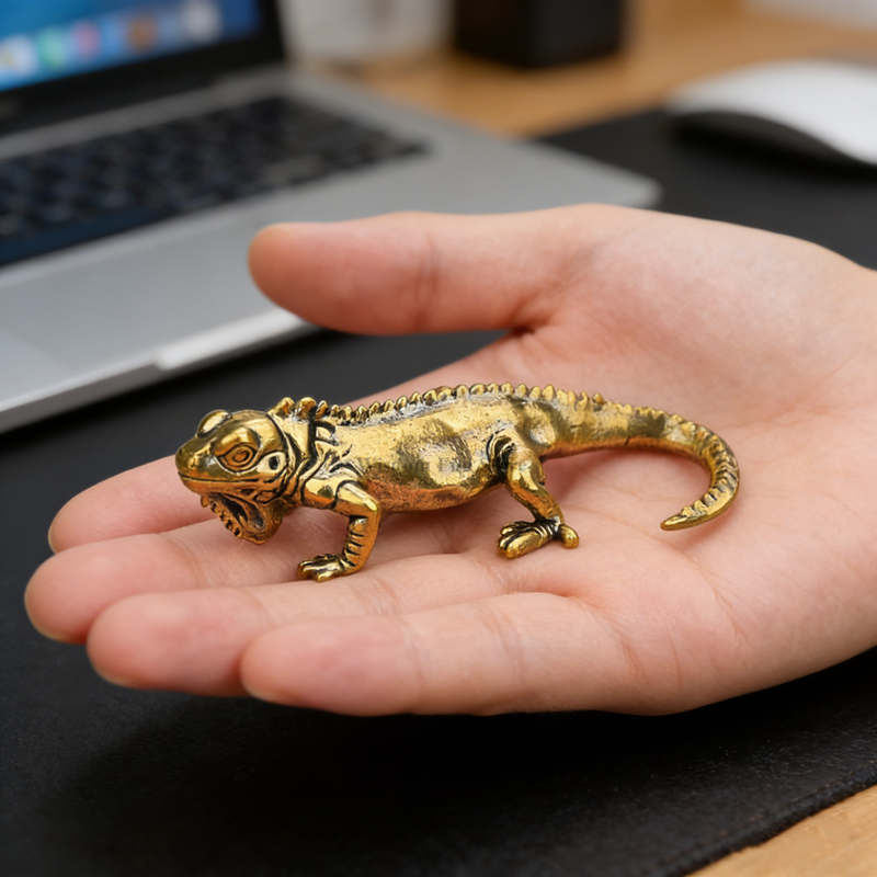 1pc Vintage Brass Lizard Deskt – Vintage Collectible Christmas Ornaments recenzja i cena