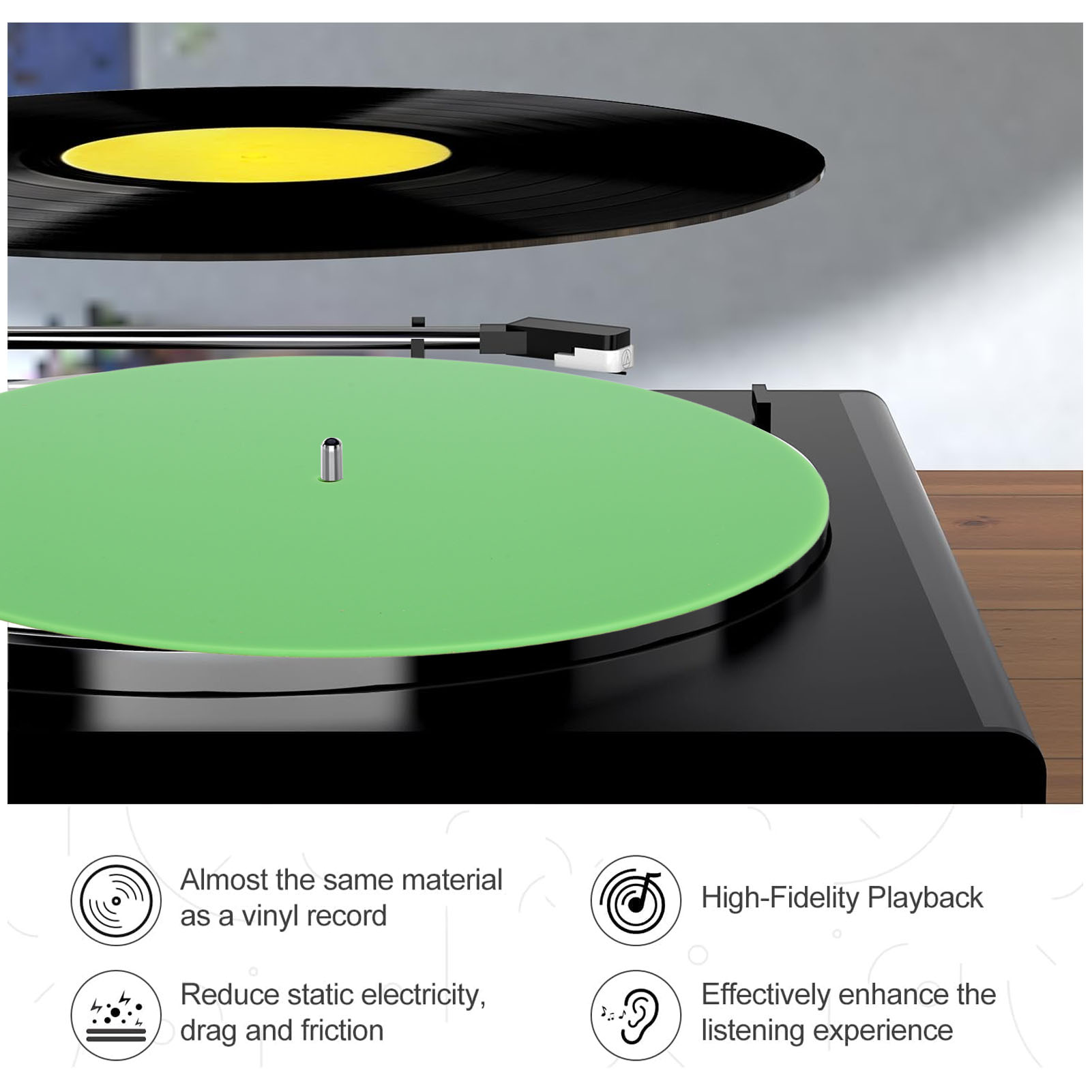 Record Platter Slipmat Acrylic – Vinyl Record Cleaner recenzja i cena
