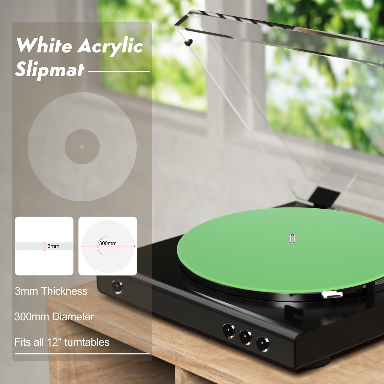 Record Platter Slipmat Acrylic – Vinyl Record Cleaner recenzja i cena