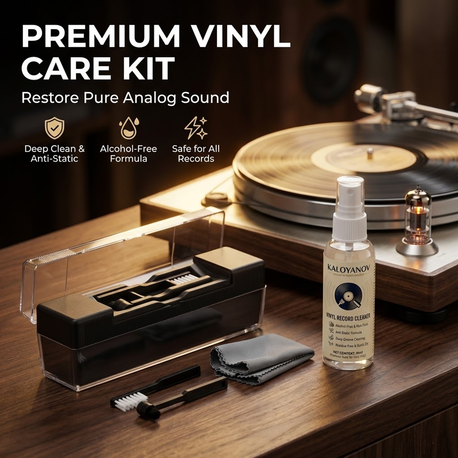 Anti-Static Vinyl Record Clean – Record Player Needle recenzja i cena