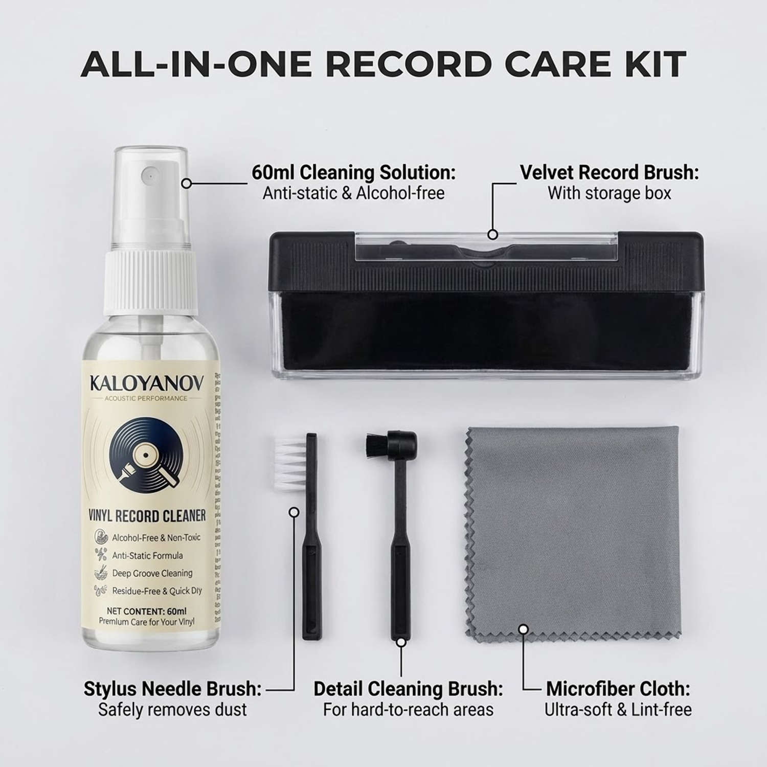Anti-Static Vinyl Record Clean – Record Player Needle recenzja i cena