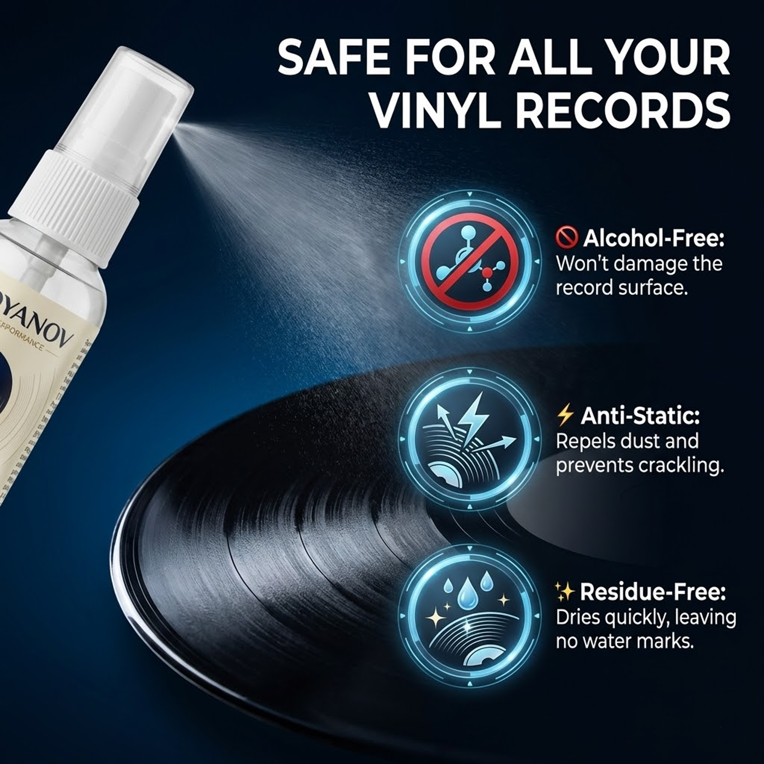 Anti-Static Vinyl Record Clean – Record Player Needle recenzja i cena
