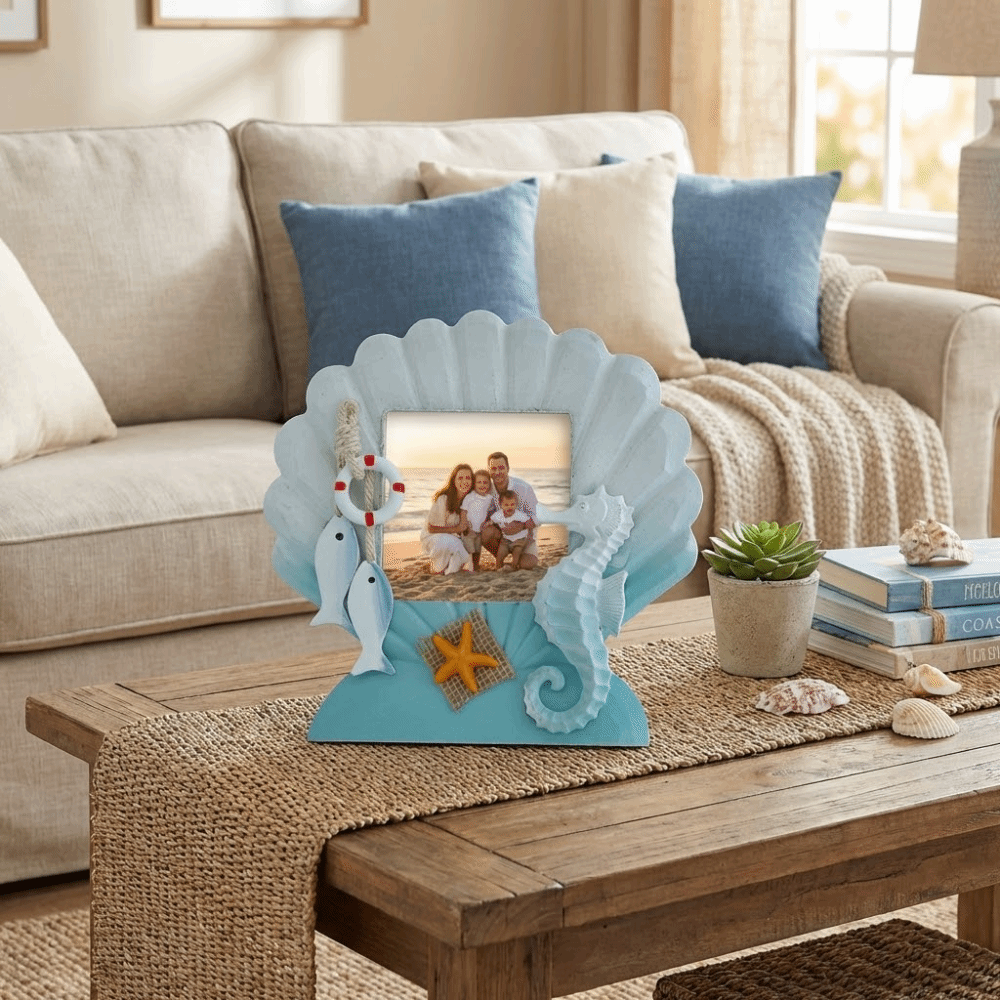 3-inch Ocean-Themed Photo Fram – Vintage Collectible Shop recenzja i cena