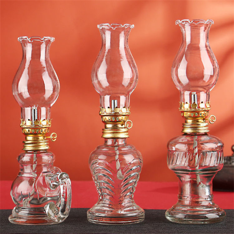 Glass Oil Lamp Classic Retro V – Collectible Vintage Lamps recenzja i cena