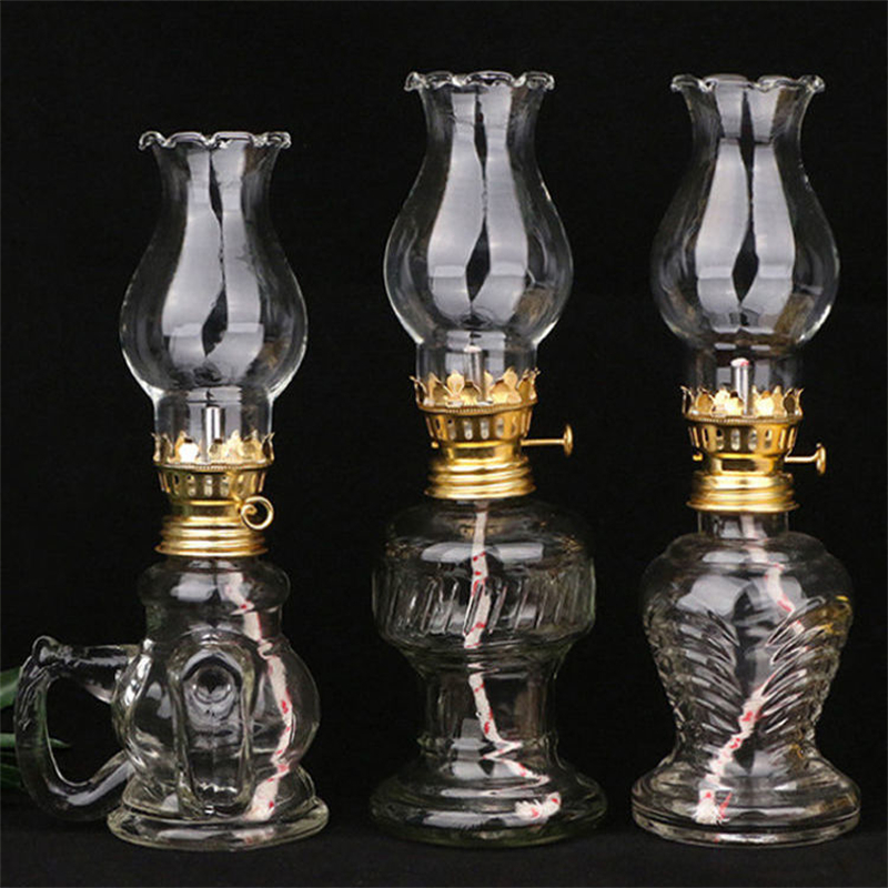Glass Oil Lamp Classic Retro V – Collectible Vintage Lamps recenzja i cena