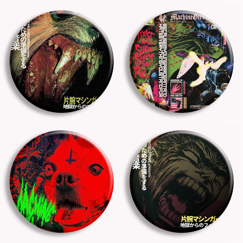 Machine Girl Wlfgrl Button Pin – Vintage Collectible Pins recenzja i cena