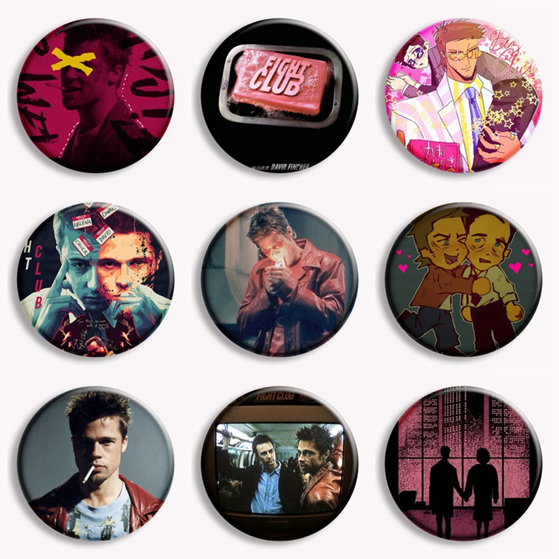 Retro Classic Movie Fight Club – Vintage Collectible Buttons recenzja i cena