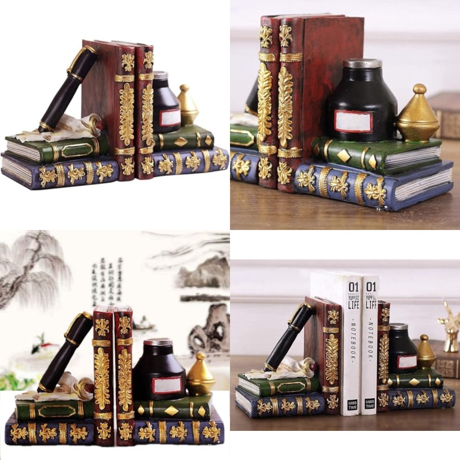 25389 Bookends Antiques Pen In – Collectible Vintage Lamps recenzja i cena