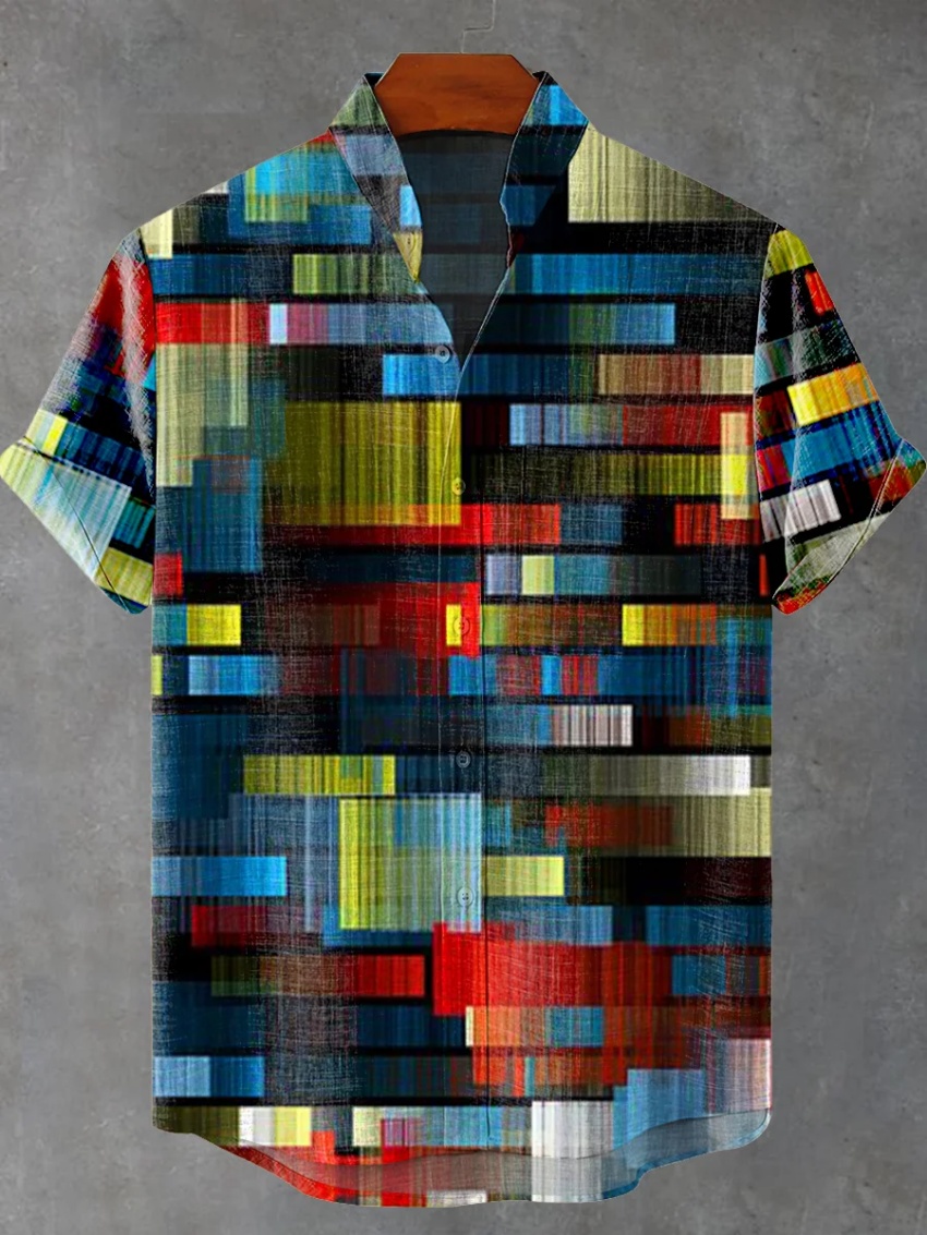 New Men's Short Sleeve Linen S – Vintage Collectible Shop recenzja i cena