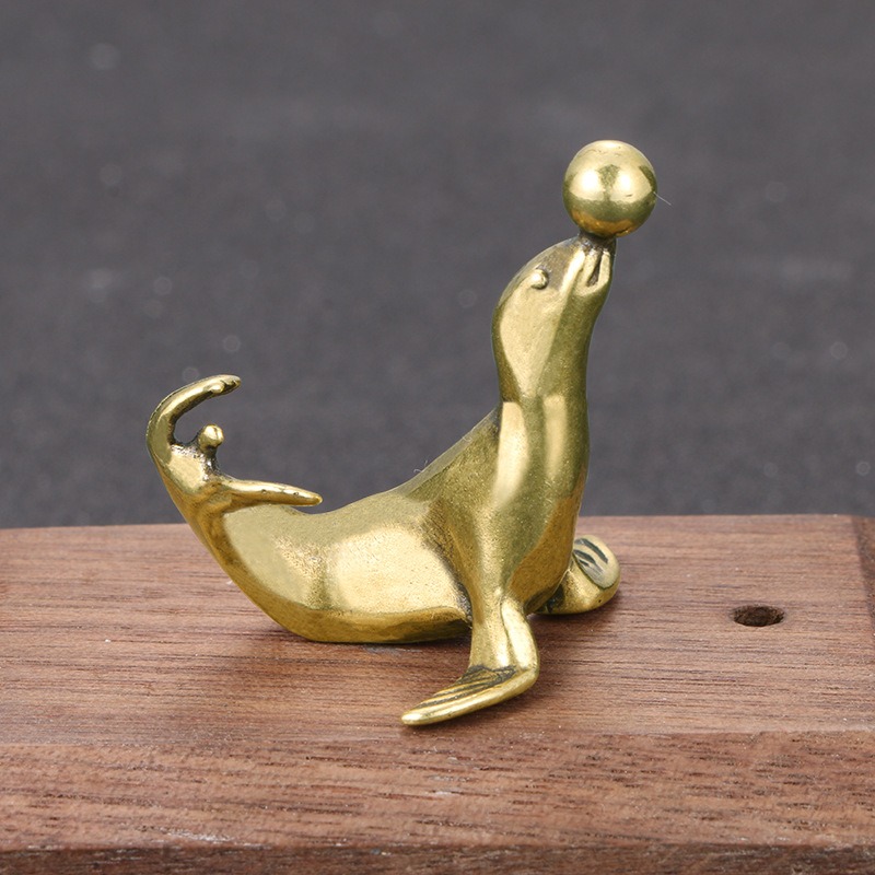1 PC Solid Brass Carved Sea Li – Vintage Collectible Christmas Ornaments recenzja i cena