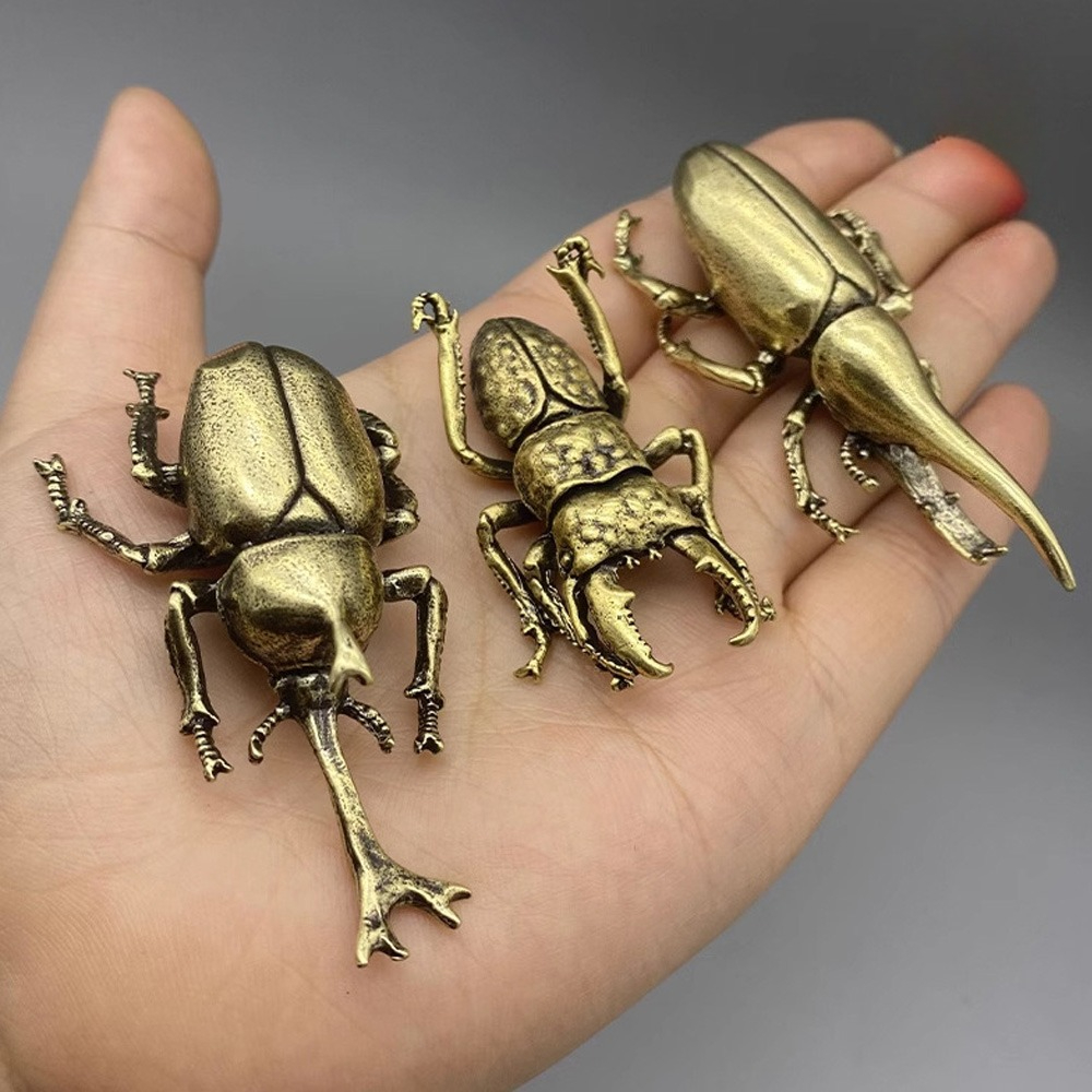 Vintage Brass Beetle Insect St – Vintage Collectible Christmas Ornaments recenzja i cena