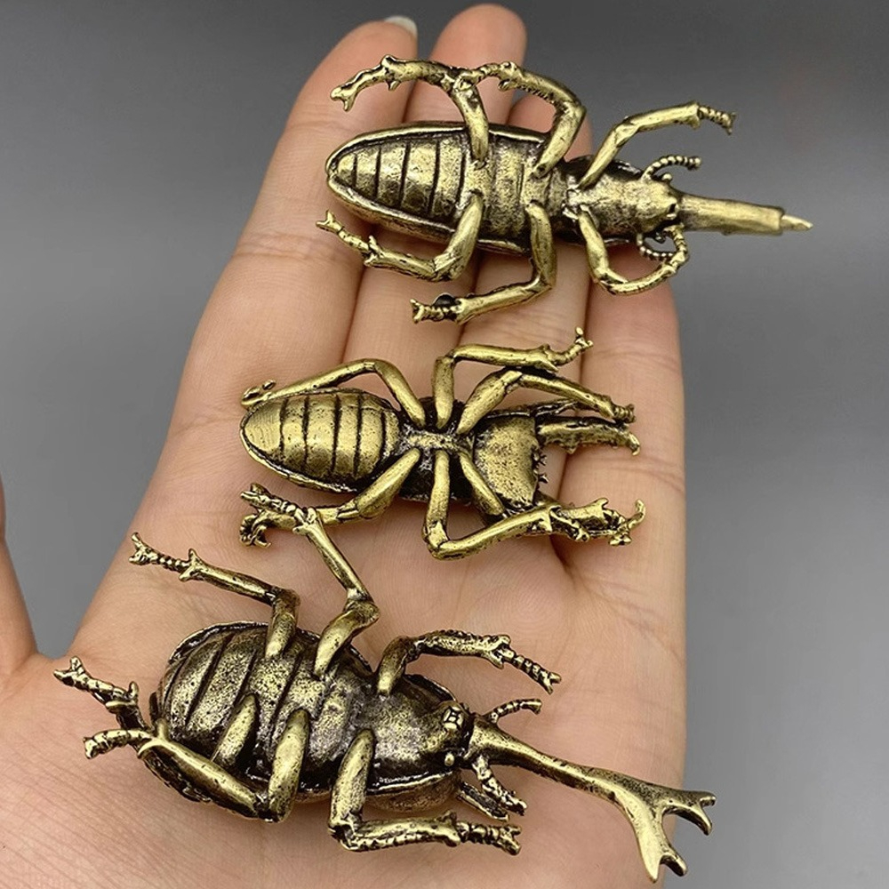 Vintage Brass Beetle Insect St – Vintage Collectible Christmas Ornaments recenzja i cena
