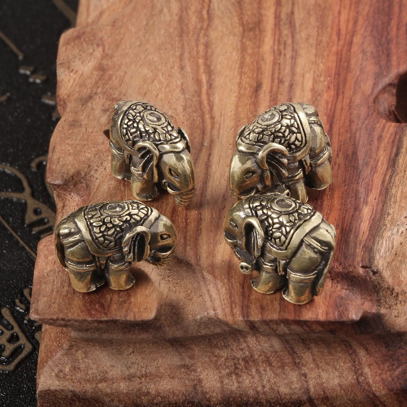 1 PC Cute Elephant Solid Brass – Vintage Collectible Christmas Ornaments recenzja i cena