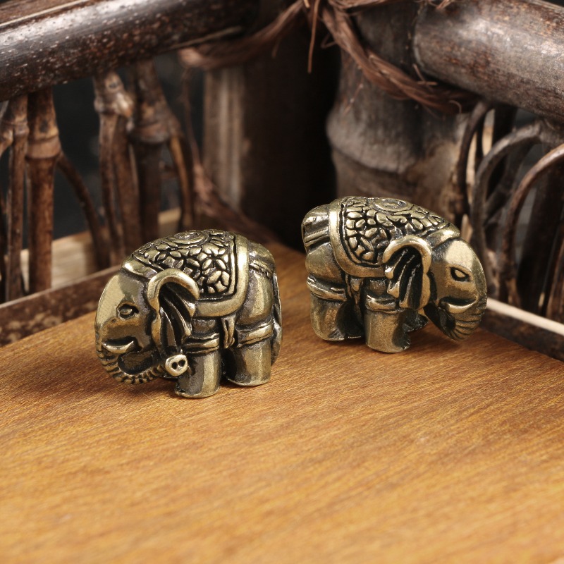 1 PC Cute Elephant Solid Brass – Vintage Collectible Christmas Ornaments recenzja i cena