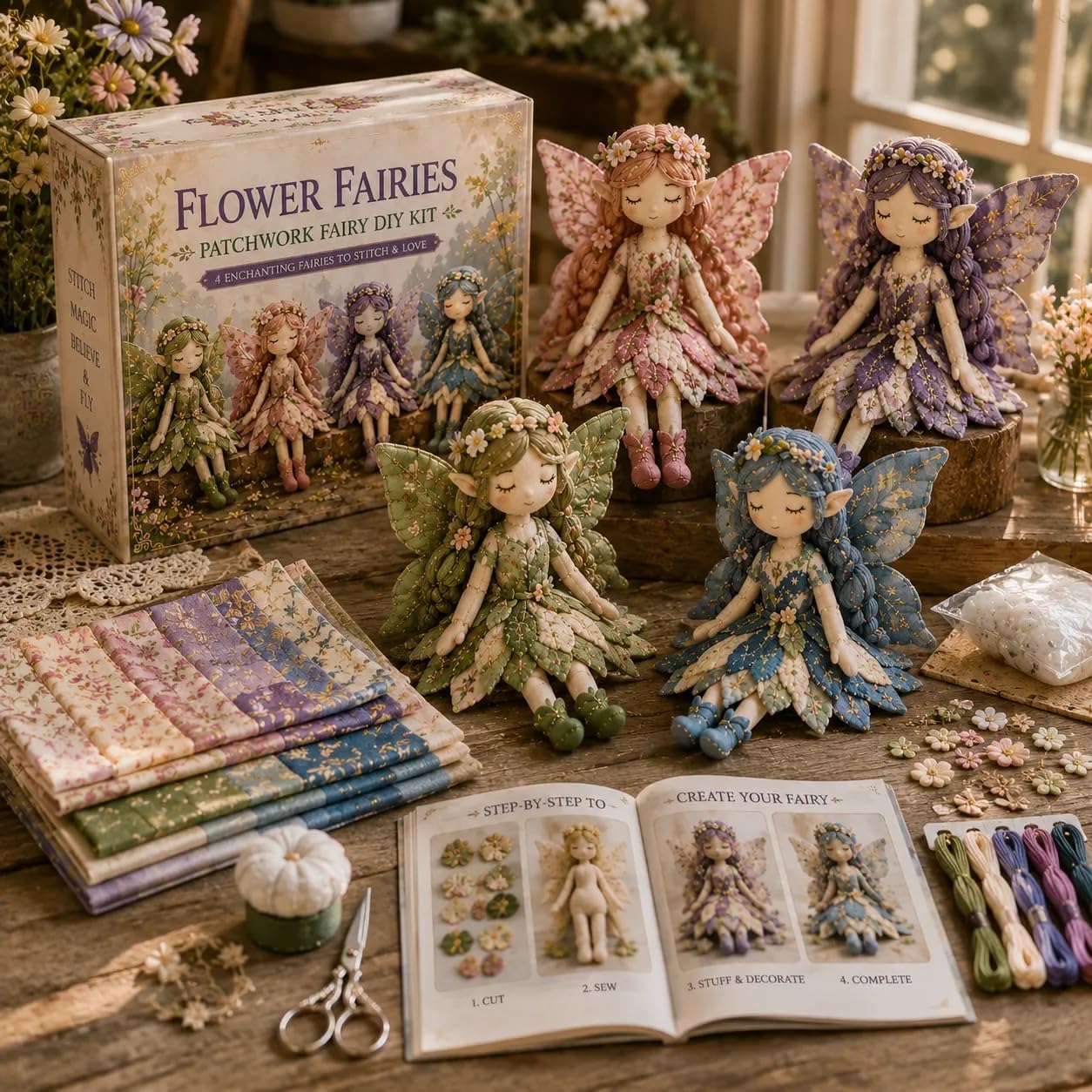Fairy Patchwork DIY Collection – Collectible & Vintage Dolls For Halloween recenzja i cena