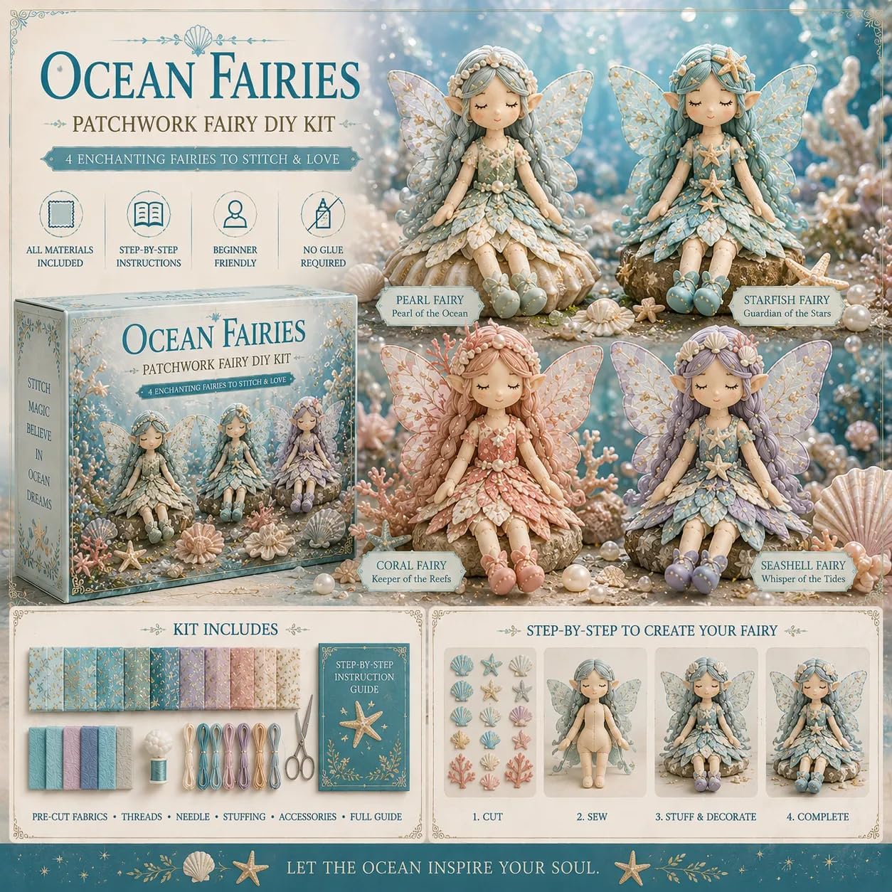 Fairy Patchwork DIY Collection – Collectible & Vintage Dolls For Halloween recenzja i cena