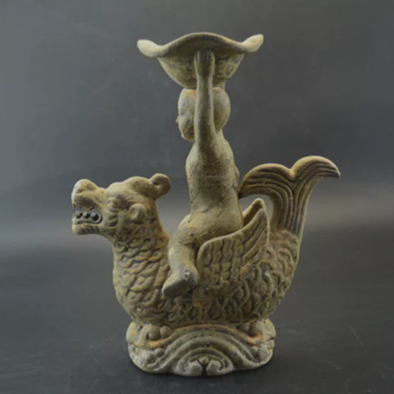 Vintage Yue Kiln Qilin Oil Lam – Collectible Vintage Lamps recenzja i cena