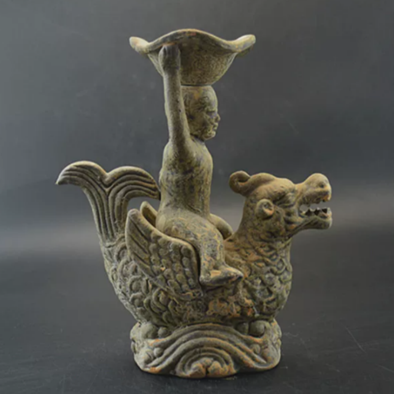 Vintage Yue Kiln Qilin Oil Lam – Collectible Vintage Lamps recenzja i cena