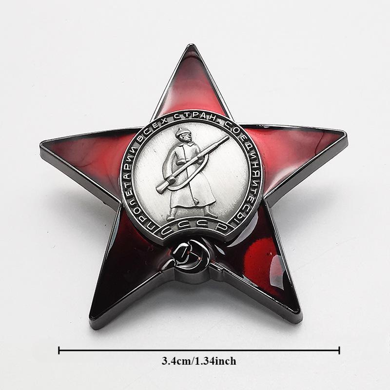 1Pc Red Star Badge Lapel Pins  – Vintage Collectible Pins recenzja i cena