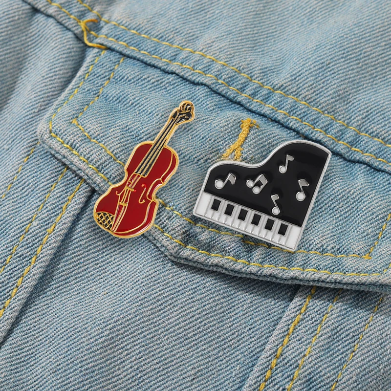 Musical Instrument Enamel Lape – Vintage Collectible Pins recenzja i cena