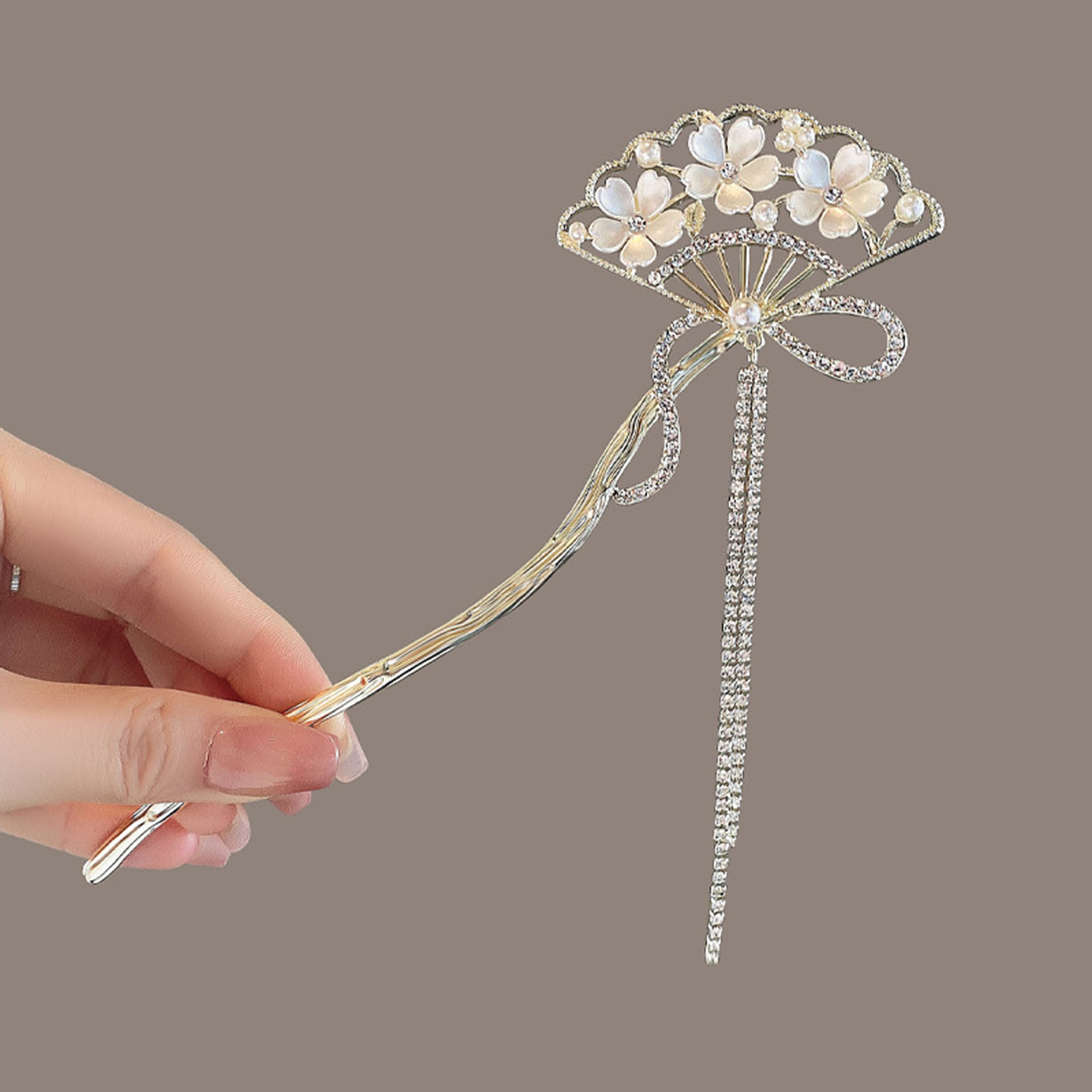 Vintage Flower Fan Shaped Hair – Vintage Collectible Item recenzja i cena