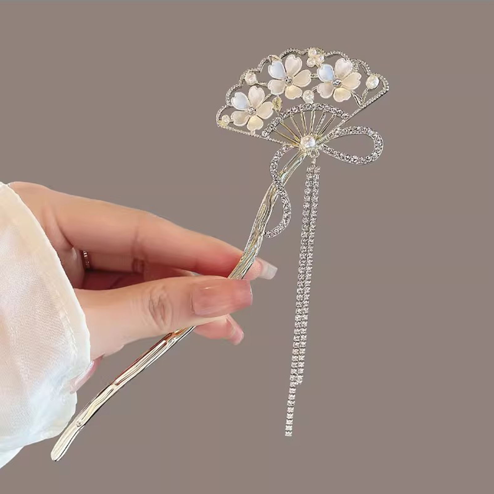 Vintage Flower Fan Shaped Hair – Vintage Collectible Item recenzja i cena